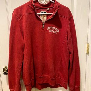Red Southampton Quarter Zip Sweatshirt